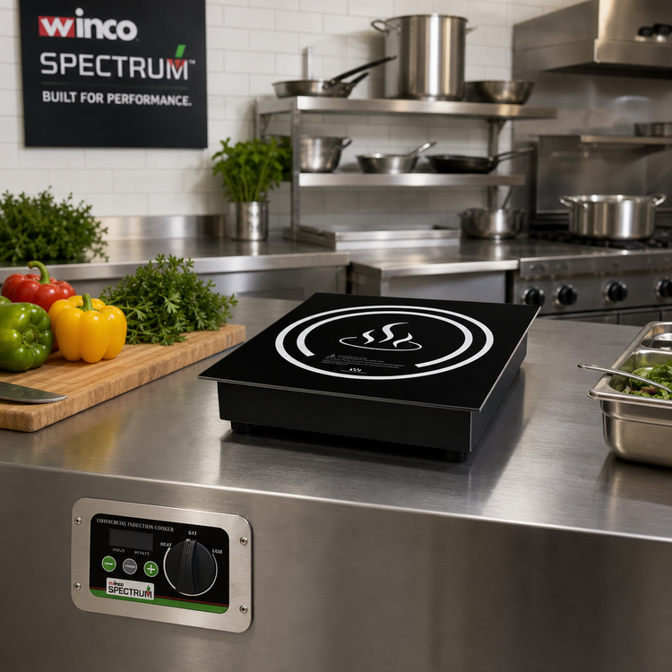 Product image #2 for Winco Spectrum™ EIDS-34 Drop-In Induction Cooker, 240V, 3.4 kW