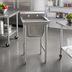 Thumbnail image #2 for Eagle Group 314 Series 1-Compartment Sink with 18 Inch Left Drainboard, 304 Stainless Steel, 38-7/8 Inch Wide