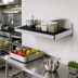 Thumbnail image #2 for Fermod Vented Wall-Mounted Shelf Unit, 42W x 18D, Aluminum