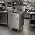 Thumbnail image #2 for Advance Tabco Prestige Supreme Stainless Steel Underbar Hand Sink with Cabinet Base and Deck Mount Faucet, 18-Inch Wide