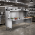 Thumbnail image #2 for La Rosa Open Front Modular Equipment Stand, 120 x 30 Inch, 304 Stainless Steel