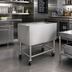 Thumbnail image #2 for Krowne Mobile Stainless Steel Ice Bin with Casters, 97 lb. Capacity, 30 x 18-1/2 x 30 Inches (MB-1830)