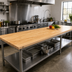 Thumbnail image #2 for John Boos Boos Block Blended Edge Grain Maple Kitchen Countertop, 132 x 38 x 1-1/2 Inches, Oil Finish