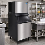 Thumbnail image #2 for Koolaire KYT0700W Half-Dice Cube Ice Maker, Water-Cooled, Self-Contained, 705 lb/Day, 30-Inch Wide