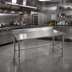 Thumbnail image #2 for Spec-Master Marine Series 14-Gauge Stainless Steel Work Table with Backsplash, 72 x 30 Inches