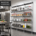 Thumbnail image #2 for Quantum 24-Inch Stationary End Kit for Overhead Track Shelving