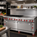 Thumbnail image #2 for American Range Green Flame 72-Inch Gas Combination Range with 36-Inch Griddle, 6 Open Burners, and 2 Convection Ovens