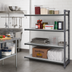Thumbnail image #2 for Cambro Camshelving Basics Plus 4-Tier Solid Add-On Polymer Shelving Unit, 24