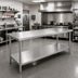 Thumbnail image #2 for Advance Tabco 84-Inch x 36-Inch 14-Gauge 304 Stainless Steel Work Table with Adjustable Undershelf