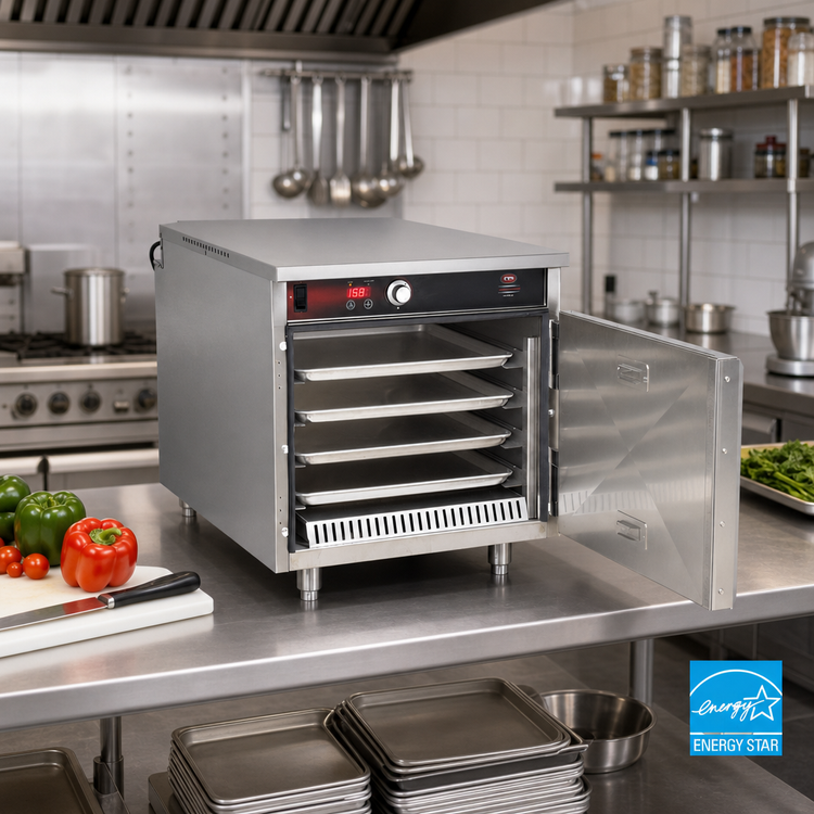 Product image #2 for FWE Handy Line Countertop Heated Holding Cabinet, Radiant Heat, 4 Pan Capacity, 120V