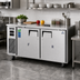 Thumbnail image #2 for Everest 59-1/2-Inch Undercounter Dual Temperature Refrigerator/Freezer Combo with Stainless Steel Worktop