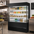 Thumbnail image #2 for True Glass-Sided Vertical Air Curtain Open-Air Merchandiser Refrigerator, 60-Inch Wide, 4-Shelf, Self-Contained
