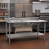 Thumbnail image #2 for Eagle Group Spec-Master 96-Inch Stainless Steel Prep Sink Table with Left Sink, Right Drawer and Undershelf