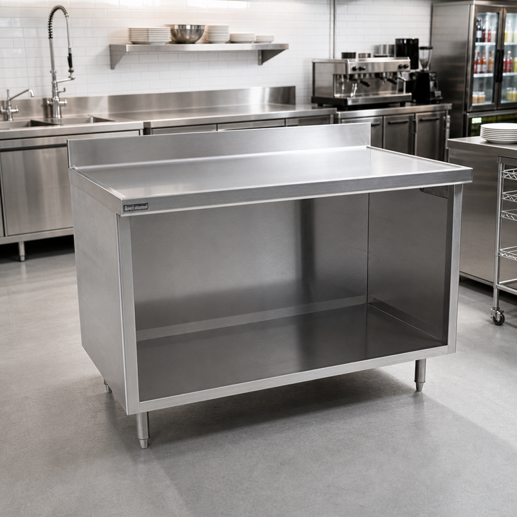 Product image #2 for Eagle Group Spec-Master Marine Series Underbar Open-Front Cabinet Base Work Table, 72 x 30 Inches