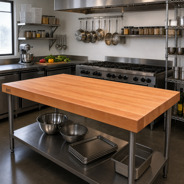 Product image #2 for Boos Block American Cherry Edge Grain Kitchen Countertop, 84" x 30" x 3" Thick