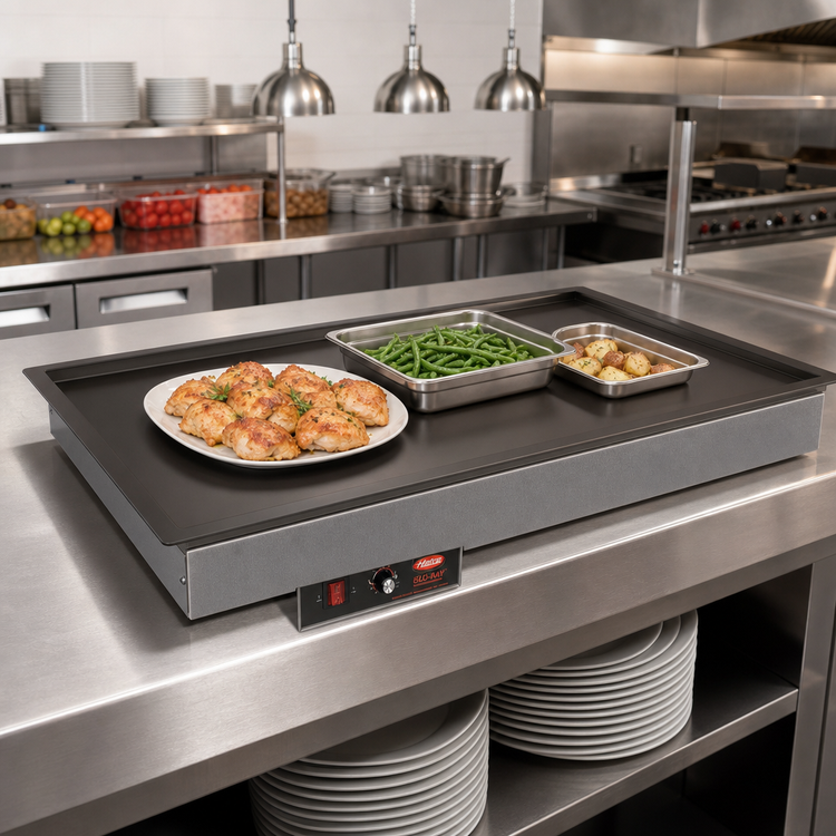 Product image #2 for Hatco Glo-Ray Built-In Rectangular Heated Shelf with Recessed Top, 30 x 15.5-Inch Usable Shelf, 120V