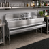 Thumbnail image #2 for Spec-Bar Three-Compartment Underbar Sink Unit with Right Drainboard, 72 x 19 Inch, 304 Stainless Steel