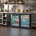 Thumbnail image #2 for Arctic Air ABB60G Two-Section Glass Door Back Bar Refrigerator, 61-Inch, Side-Mounted Self-Contained