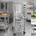 Thumbnail image #2 for Channel Lifetime Tough Heavy-Duty Aluminum 12 x 20 Steam Table Pan Rack, 36 Inch Height, End Load, 18-Pan Capacity