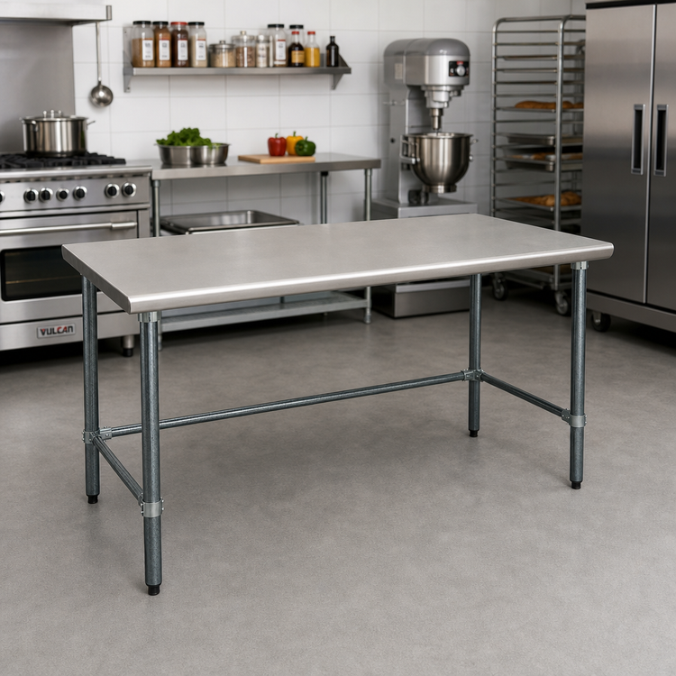 Product image #2 for Eagle Group BlendPort Deluxe Series Stainless Steel Work Table with Galvanized Base, 48 x 30 Inches