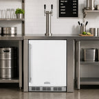 Thumbnail image #3 for Summit Commercial 24-Inch Wide ADA-Compliant White Kegerator for Two 1/6-Barrel Kegs