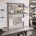 Thumbnail image #2 for SmartWall Wall-Mounted Shelving Station Base Kit with 24 x 36 Grid and 18 x 36 Shelves