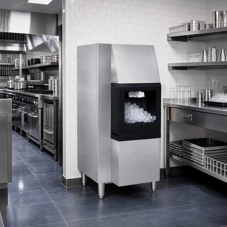 Product image #3 for ITV Ice Makers DHD 200-30 Hotel Style Floor Ice Dispenser, Half or Full Cubes, 183 lb Capacity