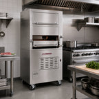 Thumbnail image #2 for Southbend (Middleby) Platinum P32N-171 32-Inch Single-Deck Gas Infrared Upright Broiler with Warming Oven, Modular Mount