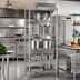 Thumbnail image #2 for Eagle Group 5-Tier Stationary Wire Shelving Starter Unit, 30 x 21 x 74 Inches, Chrome-Plated
