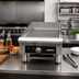 Thumbnail image #2 for Omcan USA Electric Countertop Charbroiler/Griddle with Interchangeable Cast Iron Grill and Griddle Plates, 14-Inch Cooking Area, 240V