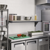 Thumbnail image #2 for Cambro Camshelving Elevation Wall-Mounted Solid Add-On Shelf Kit, 14 x 48 Inches, Brushed Graphite