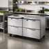 Thumbnail image #2 for True SPEC Series 60-Inch 2-Section Four-Drawer Undercounter Refrigerator with Stainless Steel Top