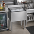 Thumbnail image #2 for CHOICE Underbar Stainless Steel Ice Bin with Built-In 10-Circuit Cold Plate, 24-Inch W x 19-Inch D, 67 lb. Capacity