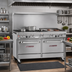 Thumbnail image #2 for Southbend Ultimate 60-Inch Gas Restaurant Range with 6 Burners, 24-Inch Griddle/Broiler, Standard Oven and Convection Oven