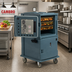 Thumbnail image #3 for Cambro Ultra Camcart Heated Front-Loading Food Pan Carrier, Top Door Heated Only, 2-Compartment, 110V, Granite Gray