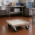 Thumbnail image #2 for Rack-Master Single-Stack Platform Dish & Glass Rack Dolly Base with 2 Locking Casters, 21 x 21 Inches, Beige