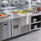 Thumbnail image #2 for Duke Manufacturing CP1-SB-DC-D Drop-In Refrigerated Cold Pan, 1 Full-Size Pan, Touchscreen Control, Stainless Steel, R290, 120V