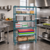 Thumbnail image #2 for EagleGard 5-Tier Stationary Wire Shelving Starter Unit, 36 x 18 x 74 Inches, Hybrid Epoxy Finish