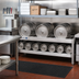Thumbnail image #2 for New Age 60-Inch Aluminum T-Bar Keg Shelf Rack, 3 Half-Barrel or 9 Sixth-Barrel Keg Capacity