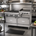 Thumbnail image #2 for Garland GF Starfire Pro 60-Inch Commercial Gas Range with 6 Open Burners, Right-Side 24-Inch Raised Griddle/Broiler and 2 Standard Ovens