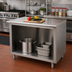 Thumbnail image #2 for Advance Tabco Special Value 60-Inch x 24-Inch 16-Gauge 304 Stainless Steel Flat Top Open Base Work Table