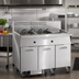 Thumbnail image #2 for Imperial Electric Floor Fryer with Dual 50 lb. Tanks, Built-In Filter System, and Dump Station