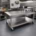 Thumbnail image #2 for Vulcan 73-Inch Wide Stainless Steel Equipment Stand with Undershelf and Casters