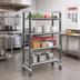 Thumbnail image #2 for Cambro Camshelving Elements XTRA 4-Tier High Density Mobile Starter Unit, 21 x 48 x 70-1/4 Inches, Vented, Speckled Gray