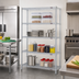 Thumbnail image #2 for EAGLEbrite 4-Tier Stationary Starter Wire Shelving Unit, 48W x 24D x 74H, Zinc Finish