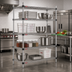 Thumbnail image #2 for Eagle Group Quad-Adjust 4-Tier Starter Wire Shelving Unit, 72W x 24D x 74H, Stainless Steel Finish