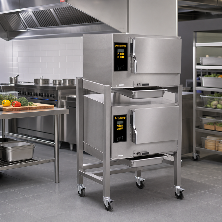 Product image #2 for AccuTemp Evolution Double-Compartment Connectionless Boilerless Electric Convection Steamer with Stand