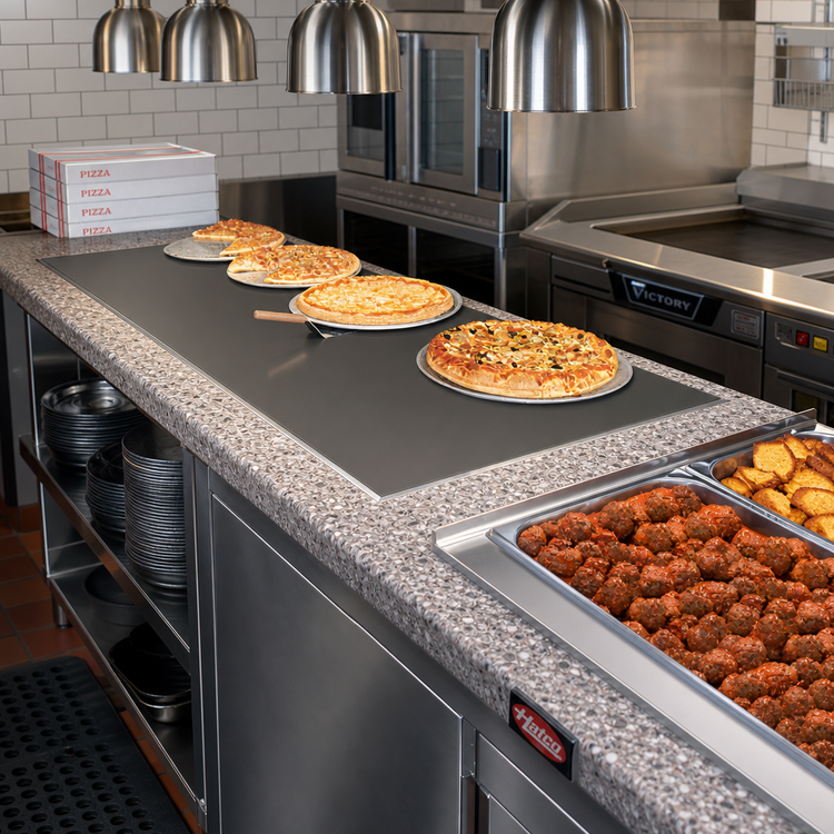 Product image #2 for Hatco Glo-Ray Built-In Flush Top Heated Warming Shelf, 54-3/4" x 20-1/4" Hardcoat Aluminum Surface