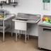 Thumbnail image #2 for Advance Tabco Special Value Series 1-Compartment Fabricated Sink with Right Drainboard, 18