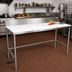 Thumbnail image #2 for John Boos 72-Inch x 36-Inch Poly Top Trimming Table with 6-Inch Boxed Backsplash